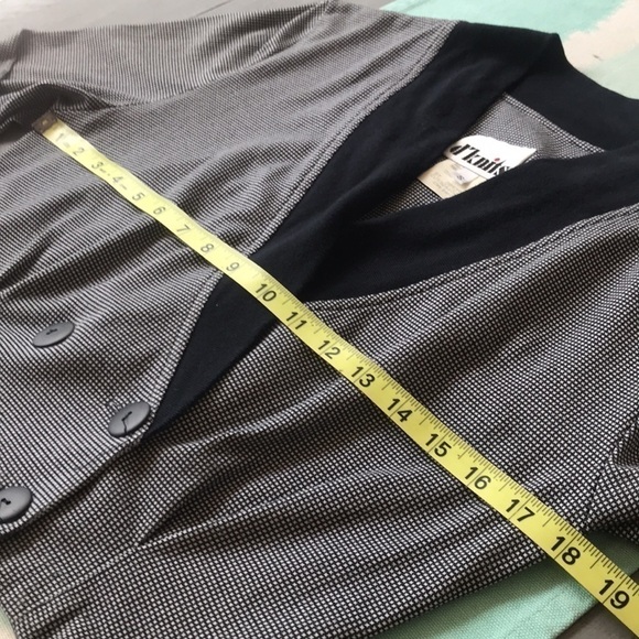 Vintage d’knits,‎ Double Breasted Long Sleeve Cropped Blazer Jacket - Picture 12 of 13